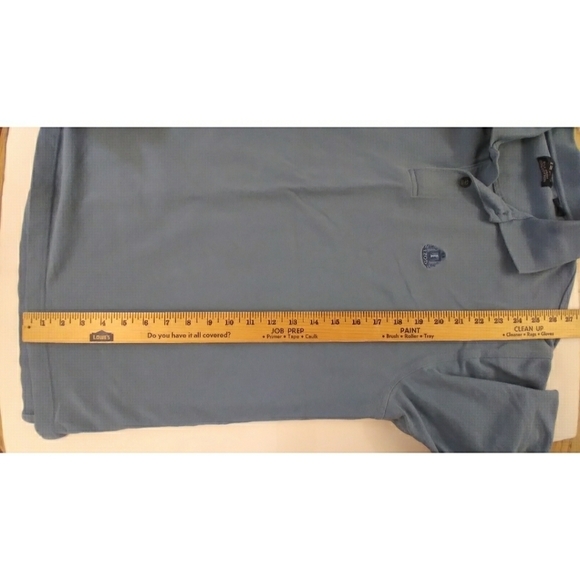 Izod Silk Wash men's 100% cotton blue polo shirt - Picture 4 of 11